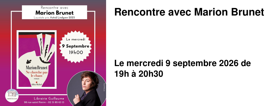 Rencontre avec Marion Brunet